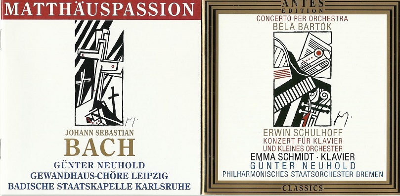 CD Cover Bach Bartok Guenter Neuhold